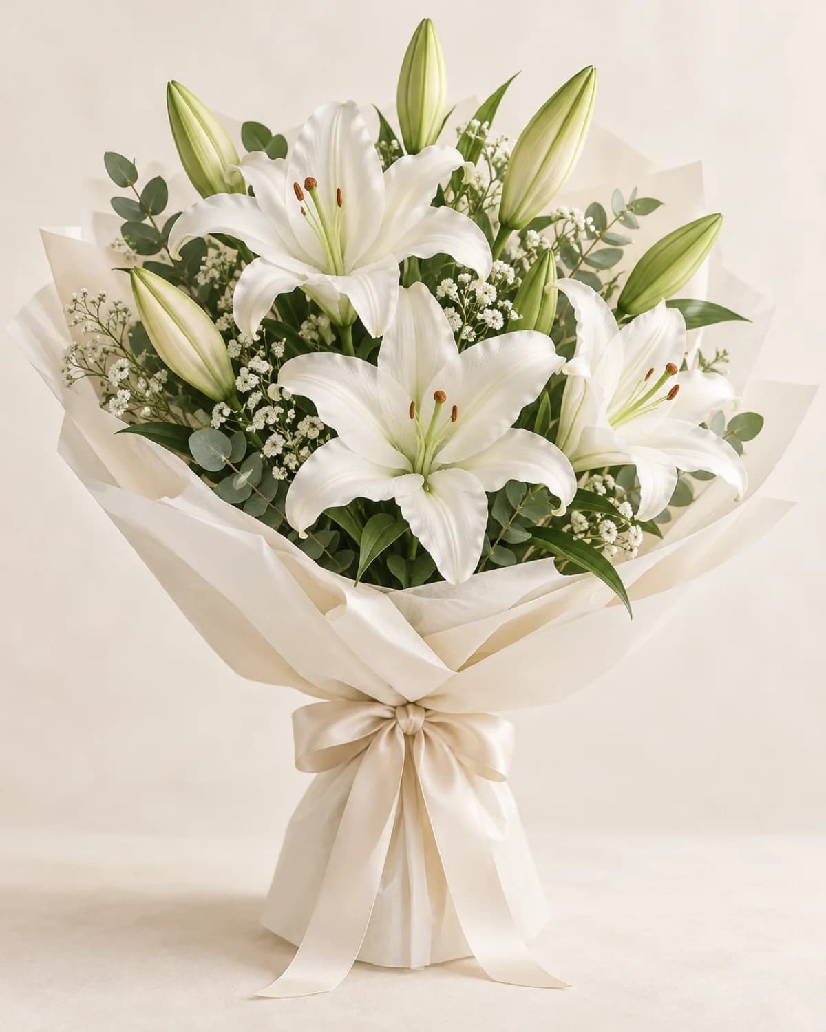 ช่อลิลลี่ขาว (White Lily Grace)